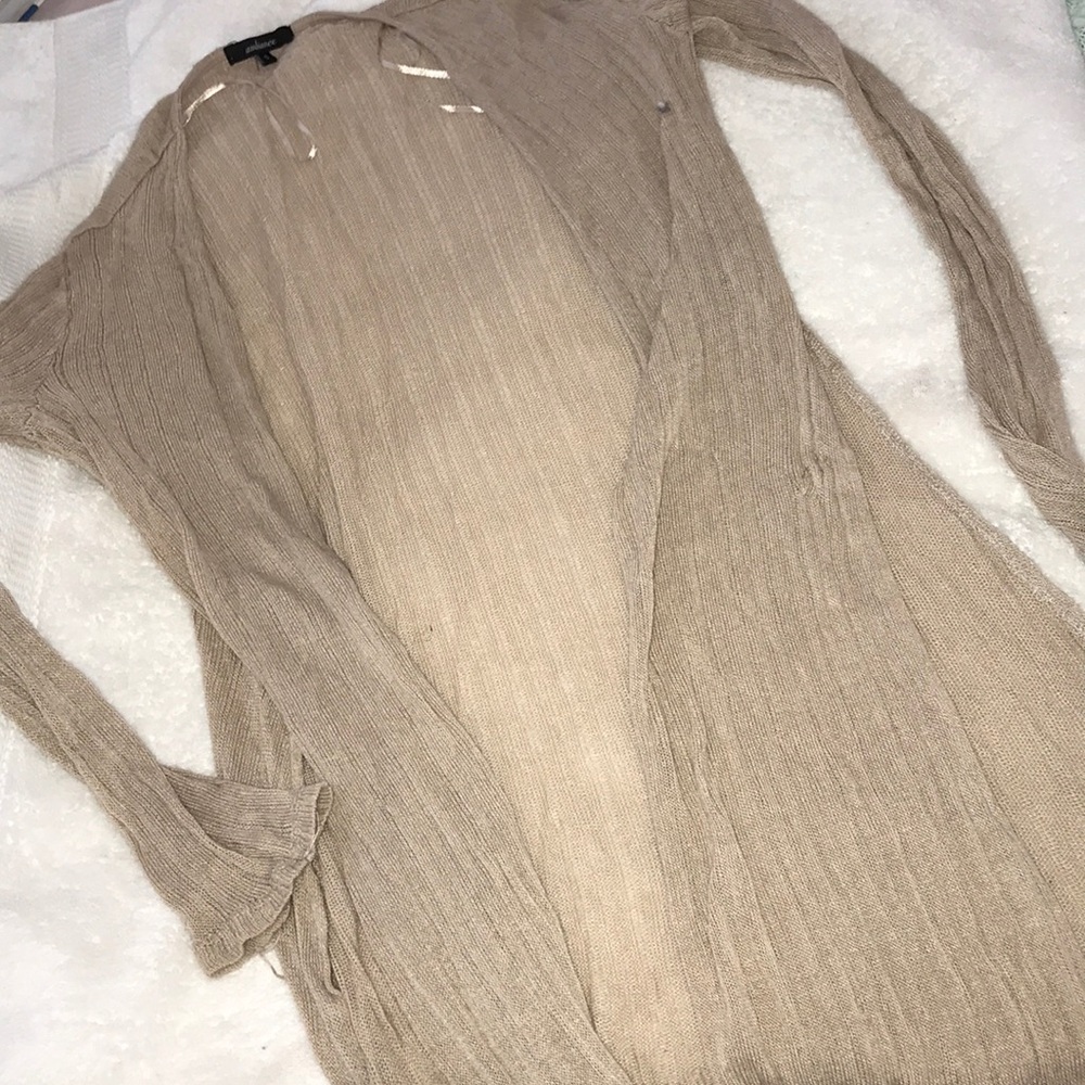 CREAM LONG CARDIGAN